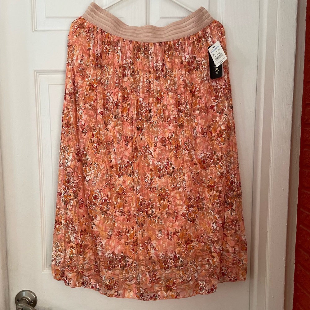 Metrowear Sunset Floral Pink Skirt